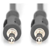 Digitus Cavo di collegamento audio 3,5 mm jack, stereo Nero