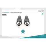 Digitus Cavo di collegamento audio 3,5 mm jack, stereo Nero