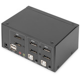 Digitus Switch KVM DisplayPort 2x 1 Nero