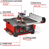 EINHELL Sega circolare da banco professionale TP-CC 10 T, Sega circolare da tavolo rosso/Nero
