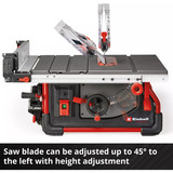 EINHELL Sega circolare da banco professionale TP-CC 10 T, Sega circolare da tavolo rosso/Nero