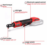 EINHELL TE-RW 18/60 Li, 4514320, Cacciavite rosso/Nero