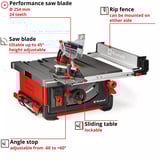 EINHELL TP-CC 10 T, 4340435, Sega circolare da tavolo rosso/Nero