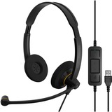 EPOS | Sennheiser | SENNHEISER IMPACT SC 60 USB ML Auricolare Cablato A Padiglione Musica e Chiamate USB tipo A Nero Nero, Cablato, Musica e Chiamate, 60 - 16000 Hz, 66 g, Auricolare, Nero