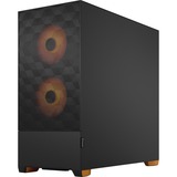 Fractal Design Pop Air Tower Nero, Arancione, Chassis Tower Nero/Orange, Tower, PC, Nero, Arancione, ATX, micro ATX, Mini-ITX, Acciaio, Vetro temperato, Multi