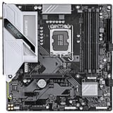 GIGABYTE B760M GAMING PLUS WIFI DDR4 Scheda madre - Supporta CPU Intel Core di 14a generazione, VRM a 4+1+1 fasi, fino a 5333 MHz DDR4 (OC), 2xPCIe 4.0 M.2, Wi-Fi 6, LAN 1 GbE, USB 3.2 Gen 1 Nero/Argento, VRM a 4+1+1 fasi, fino a 5333 MHz DDR4 (OC), 2xPCIe 4.0 M.2, Wi-Fi 6, LAN 1 GbE, USB 3.2 Gen 1, Intel, LGA 1700, Intel® Celeron®, Intel Core i3 12th Gen, Intel Core i3 13th Gen, Intel Core i3 14th Gen, Intel..., LGA 1700, 128 GB, DDR4-SDRAM