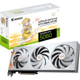 GIGABYTE GeForce RTX 5060 Ti AORUS ARI 8G, Scheda grafica bianco