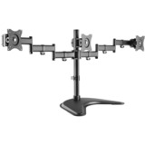 HAGOR 8710 supporto da tavolo per Tv a schermo piatto 68,6 cm (27") Nero Scrivania Nero, Libera installazione, 38,1 cm (15"), 68,6 cm (27"), 100 x 100 mm, Regolazione altezza, Nero