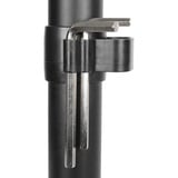 HAGOR 8710 supporto da tavolo per Tv a schermo piatto 68,6 cm (27") Nero Scrivania, Base per monitor Nero, Libera installazione, 38,1 cm (15"), 68,6 cm (27"), 100 x 100 mm, Regolazione altezza, Nero