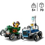 LEGO City Pack veicoli da corsa: aereo contro letto d’ospedale, Giochi di costruzione Set da costruzione, 5 anno/i, Plastica, 70 pz, 124 g
