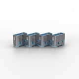 Lindy 40462 clip sicura Bloccaporte USB tipo A Blu Acrilonitrile butadiene stirene (ABS) 10 pz blu, Bloccaporte, USB tipo A, Blu, Acrilonitrile butadiene stirene (ABS), 10 pz, Sacchetto di politene