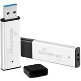MediaRange Alta performance 128 GB, Chiavetta USB argento/Nero
