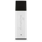 MediaRange High Performance 128 GB, Chiavetta USB argento/Nero