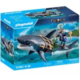 PLAYMOBIL Pirates pericolo da squalo gigante, Giochi di costruzione 