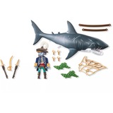 PLAYMOBIL Pirates pericolo da squalo gigante, Giochi di costruzione 