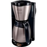 Philips HD7548 Macchina da caffè con filtro 1,32 L, Macchina fa filtro Nero/in acciaio inox, Macchina da caffè con filtro, 1,32 L, Caffè macinato, 1100 W, Nero, Metallico