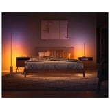 Philips Lampada da terra Signe gradient, Luce LED bianco/legno, Philips Hue White and Color ambiance Lampada da terra Signe gradient, Illuminazione intelligente a pavimento, Bluetooth/Zigbee, Bianco, LED, Alluminio, Lampadina/e non sostituibile/i