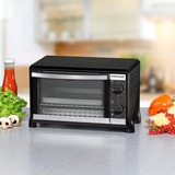 Rommelsbacher BG950 forno Forno elettrico 10 L 950 W Nero, Mini forno Nero, Forno elettrico, 10 L, 950 W, 10 L, 950 W, 80 - 230 °C, Vendita al dettaglio