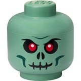 Room Copenhagen LEGO Testa contenitore Scheletro, Scatola di immagazzinaggio Nero/Rosso