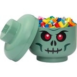 Room Copenhagen LEGO Testa contenitore Scheletro, Scatola di immagazzinaggio Nero/Rosso