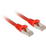 Sharkoon Cavo patch SFTP, RJ-45, con cavo grezzo Cat.7a rosso