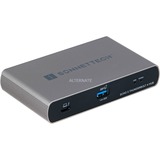 Sonnet Echo 5 Thunderbolt 4 Nero argento/Nero, Thunderbolt 4, Thunderbolt 4, USB 3.2 Gen 2 (3.1 Gen 2) Type-A, USB tipo-C, 60 Hz, Nero, dC, 20 V