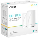 TP-Link Deco BE65 Tri-band (2,4 GHz/5 GHz/6 GHz) Wi-Fi 7 (802.11be) Bianco 4 Interno, Router di rete bianco, Bianco, Interno, Sistema Mesh, Tri-band (2,4 GHz/5 GHz/6 GHz), Wi-Fi 7 (802.11be), 11000 Mbit/s