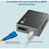 TP-Link MC200CM V3 convertitore multimediale di rete Interno 1000 Mbit/s 850 nm Nero grigio, 1000 Mbit/s, IEEE 802.3ab, IEEE 802.3x, IEEE 802.3z, Gigabit Ethernet, 1000 Mbit/s, SC, Cablato, Vendita al dettaglio