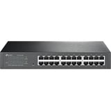 TP-Link TL-SG1024DE Gestito L2 Gigabit Ethernet (10/100/1000) 1U Nero, Interruttore Nero, Gestito, L2, Gigabit Ethernet (10/100/1000), Montaggio rack, 1U