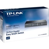 TP-Link TL-SG1024DE Gestito L2 Gigabit Ethernet (10/100/1000) 1U Nero, Interruttore Nero, Gestito, L2, Gigabit Ethernet (10/100/1000), Montaggio rack, 1U