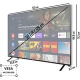 Telefunken XU50AN751S, Televisore LED Nero