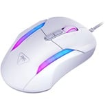 Turtle Beach Kone II: Mouse da gaming RGB cablato ed ergonomico, Sensore ottico da 26K DPI, ciclo di vita degli switch ottici di 100 milioni di clic, 23 input personalizzabili - Bianco, Mouse da gioco bianco, Sensore ottico da 26K DPI, ciclo di vita degli switch ottici di 100 milioni di clic, 23 input personalizzabili - Bianco, Mano destra, Ottico, USB tipo A, 26000 DPI, Bianco