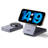 UGREEN W528 Caricatore Magsafe 2 in 1, Caricabatterie grigio