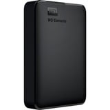 WD Elements Portable disco rigido esterno 5000 GB Nero, Hard-disk Nero, 5000 GB, 3.2 Gen 1 (3.1 Gen 1), Nero
