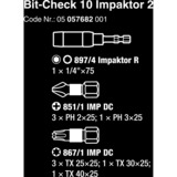 Wera Bit-Check 10 Impaktor 2, Set di bit 