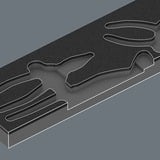 Wera Inserto in schiuma KNIPEX set pinze 1, 3 pezzi Nero/grigio