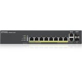 Zyxel GS2220-10HP-EU0101F switch di rete Gestito L2 Gigabit Ethernet (10/100/1000) Supporto Power over Ethernet (PoE) Nero, Interruttore Gestito, L2, Gigabit Ethernet (10/100/1000), Supporto Power over Ethernet (PoE), Montaggio rack