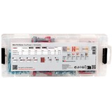 fischer Mini-FixTainer-DUOPOWER, scatola promozionale "Klopp Signature", Tassello grigio chiaro/Rosso