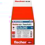 fischer Vite per legno PowerFull II 8,0x240 ZK TX VG 