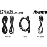iiyama LH5566UHSB-B1AG, Public Display Nero (opaco)