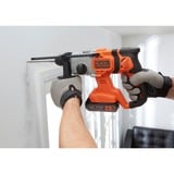 BLACK+DECKER Martello combinato a batteria BCD900B, 18Volt, Trapano a percussione arancione /Nero