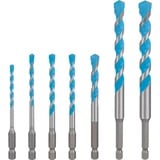 Bosch Set di punte EXPERT HEX-9 MultiConstruction, 7 pezzi, Drill bit set 