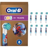 Braun Oral-B Kids Spiderman 8 pezzi, Testina bianco
