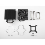 Cooler Master Hyper 212 Black Edition Processore Refrigeratore 12 cm Nero, raffreddamento CPU  Nero, Refrigeratore, 12 cm, 650 Giri/min, 2000 Giri/min, 26 dB, 42 pdc/min