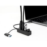 DeLOCK 63828 hub di interfaccia USB 3.2 Gen 1 (3.1 Gen 1) Type-A + Type-C 5000 Mbit/s Nero, Hub USB Nero, USB 3.2 Gen 1 (3.1 Gen 1) Type-A + Type-C, USB 3.2 Gen 1 (3.1 Gen 1) Type-A, 5000 Mbit/s, Nero, 0,2 m, 23 mm