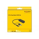 DeLOCK 63828 hub di interfaccia USB 3.2 Gen 1 (3.1 Gen 1) Type-A + Type-C 5000 Mbit/s Nero, Hub USB Nero, USB 3.2 Gen 1 (3.1 Gen 1) Type-A + Type-C, USB 3.2 Gen 1 (3.1 Gen 1) Type-A, 5000 Mbit/s, Nero, 0,2 m, 23 mm