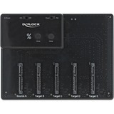 DeLOCK 64098 docking station per unità di archiviazione USB 3.2 Gen 1 (3.1 Gen 1) Type-B Nero Nero, HDD, SSD, Serial ATA III, 2.5", USB 3.2 Gen 1 (3.1 Gen 1) Type-B, 5 Gbit/s, Nero
