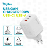 Digitus Caricatore USB GaN 100W, 2x USB-C, 1x USB-A, Caricabatterie 