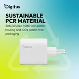 Digitus Caricatore USB GaN 100W, 2x USB-C, 1x USB-A, Caricabatterie 