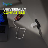 Digitus Caricatore USB GaN 100W, 2x USB-C, 1x USB-A, Caricabatterie 